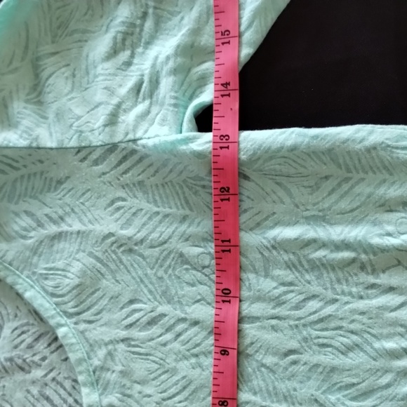 Women's long sleeve light weight shirt Mudd Size: Small light green poly/cotton - Picture 8 of 10